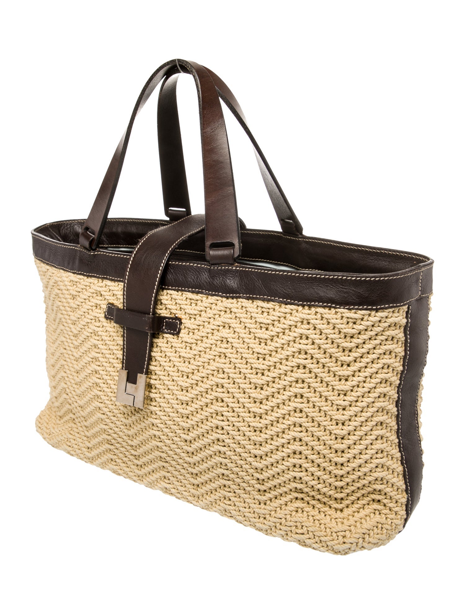 Lambertson Truex Raffia Tote